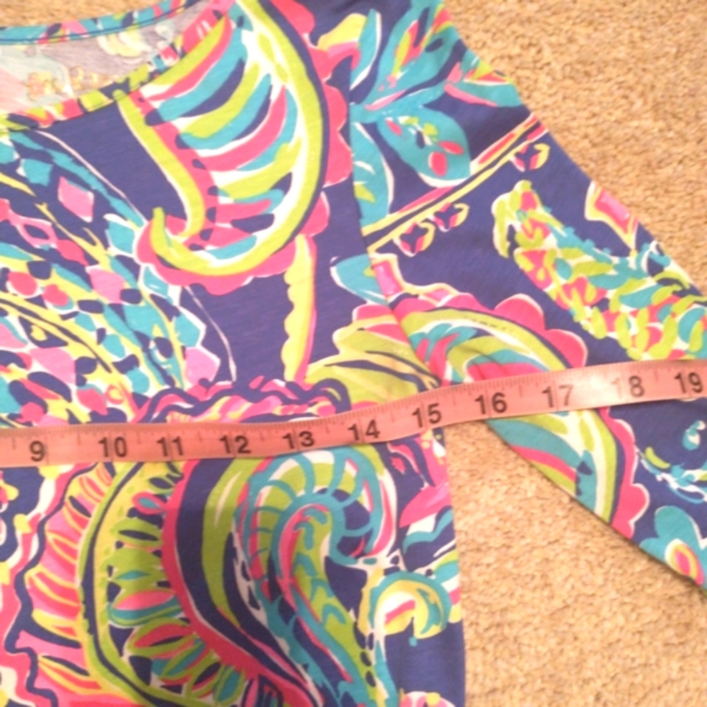 Lilly Pulitzer Marlowe Toucan Play Pink and Blue Long Sleeve Sheath Dress - Picture 9 of 10